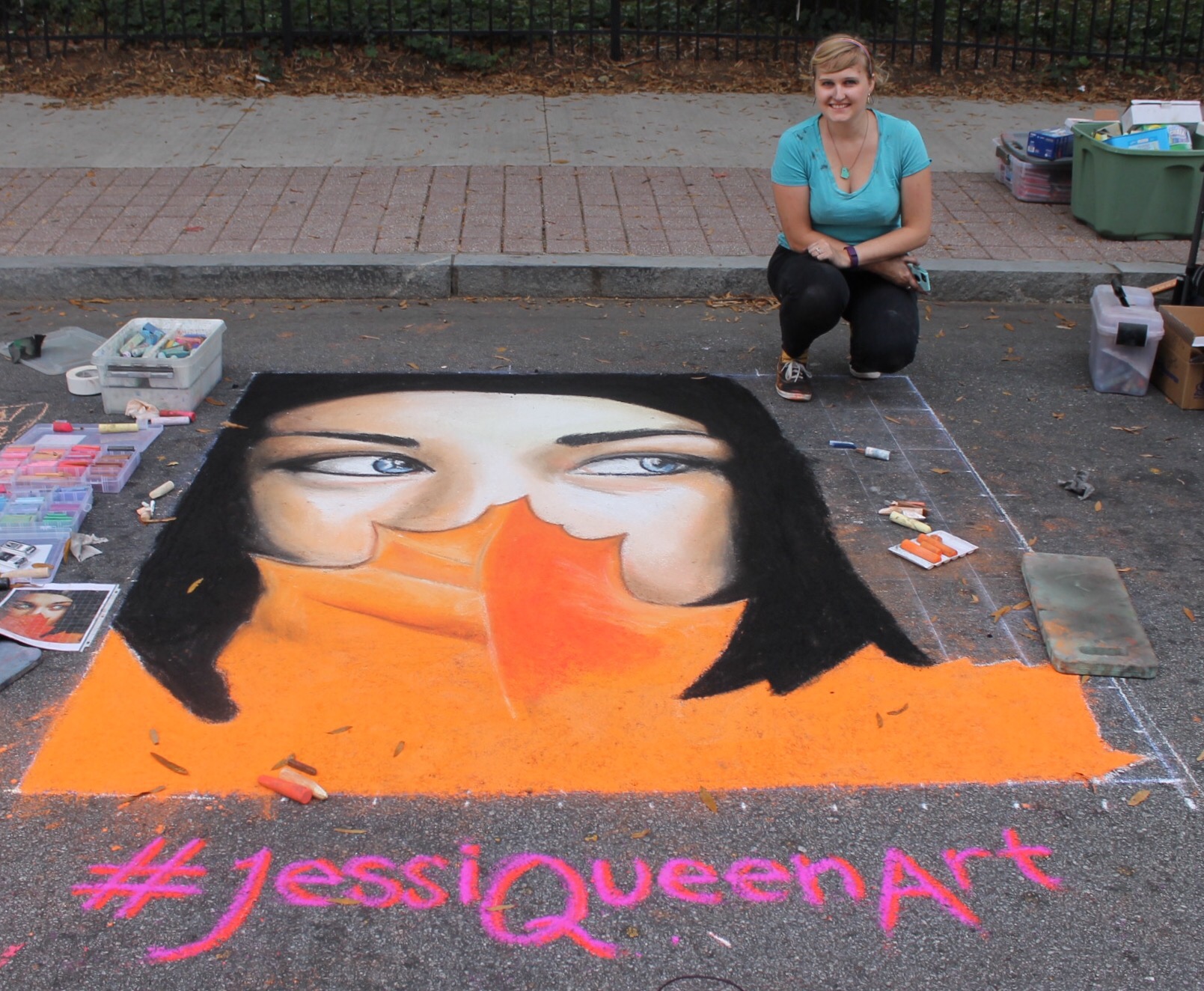 Jessi Queen Chalk Art